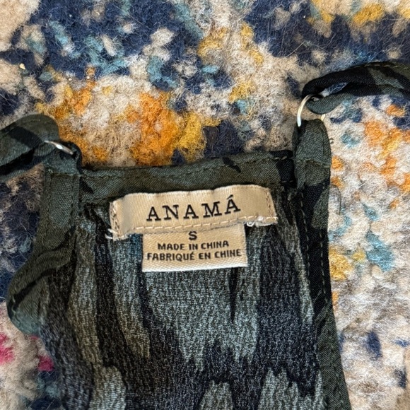 Evereve Anamá Women’s Zane Split Leg Jumpsuit Olive Green Racer Back Size Small - Picture 10 of 13